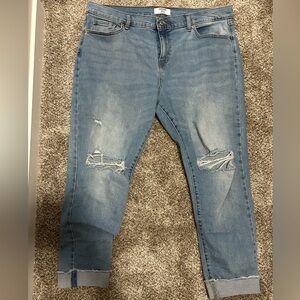 Denizen from Levi’s Distressed Boyfriend Jeans Size 14